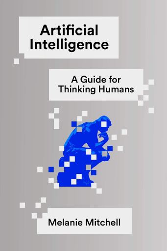 Cover of "Artificial Intelligence" showing an pixelated outline of The Thinker statue