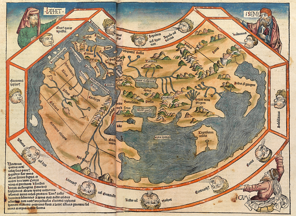 World map from 1493