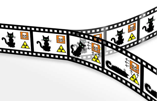 Schrodinger's cat in many worlds