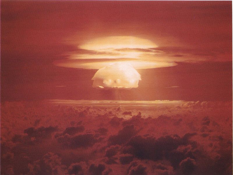 A nuclear explosion
