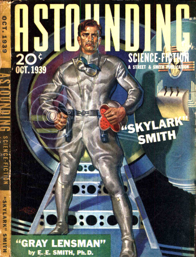 Cover of Astounding with the first installment of Gray Lensman