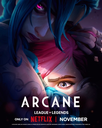 Arcane season 2 poster showing Jinx and Vi.