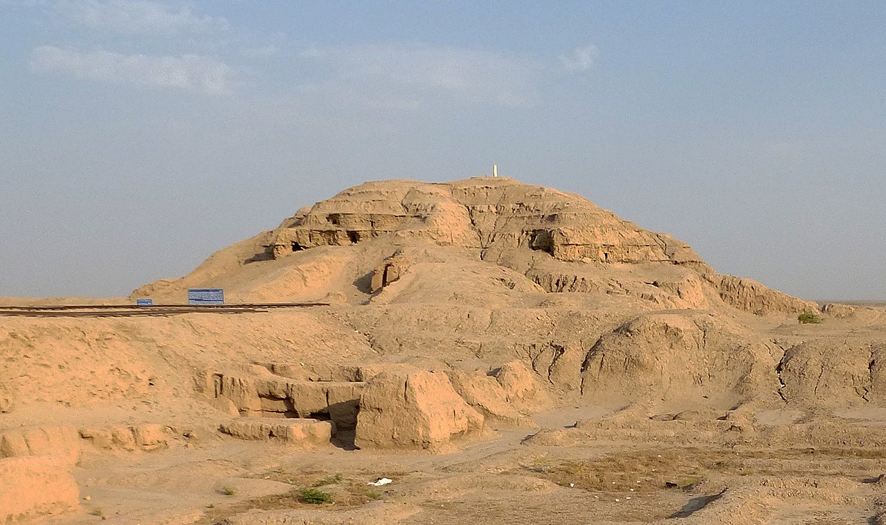 Remains of the White Temple ziggurat in Uruk