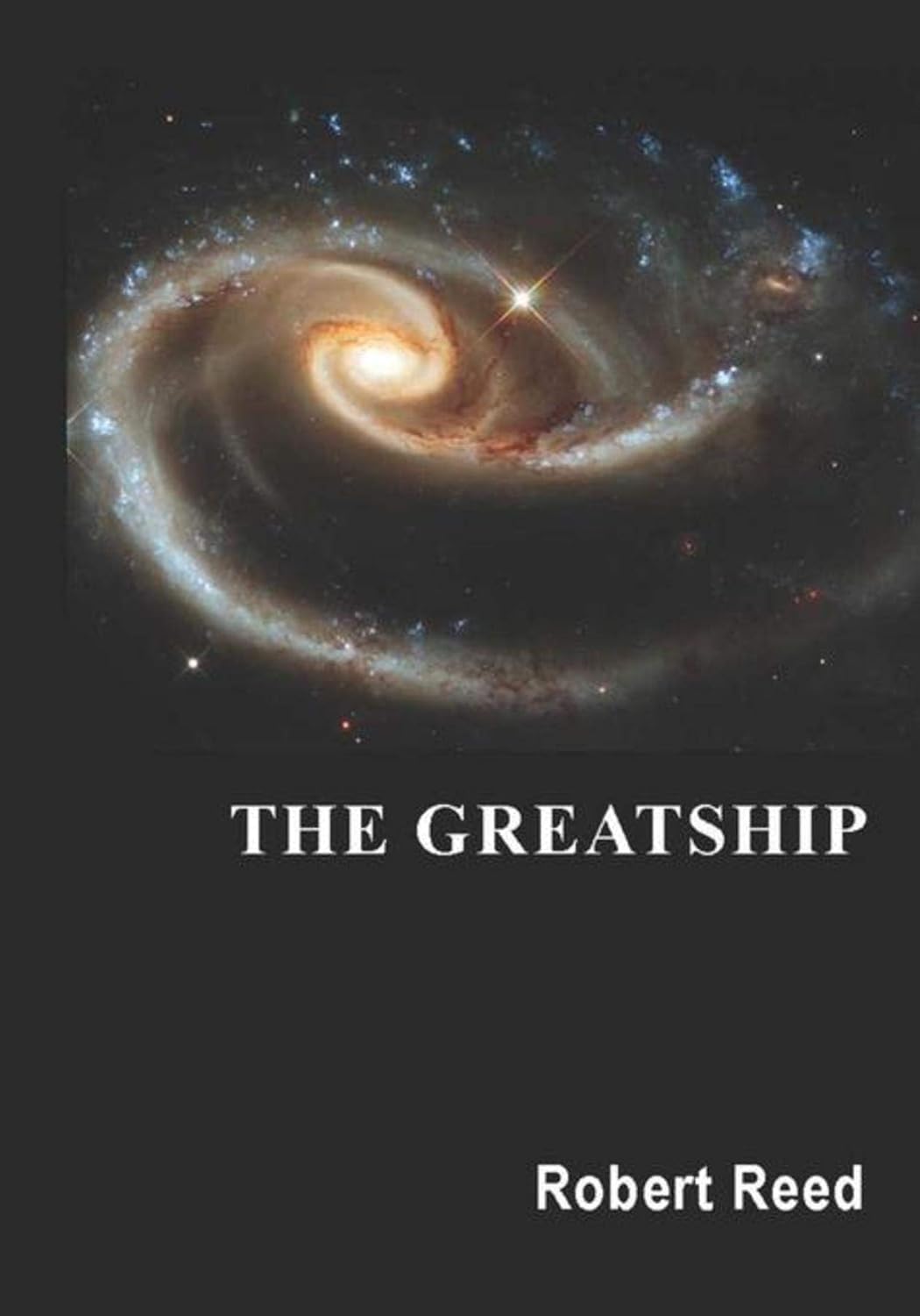 Cover of "The Greatship" showing the galaxy.