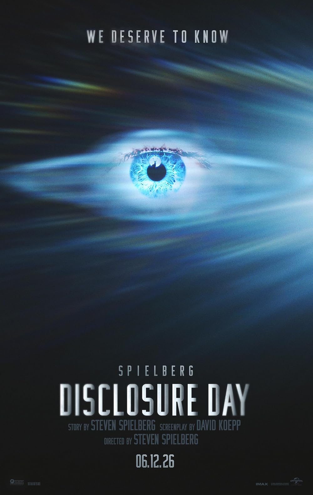 Poster for Disclosure Day showing an eye in sunlight