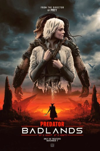 Predator Badlands poster showing a Predator and an android